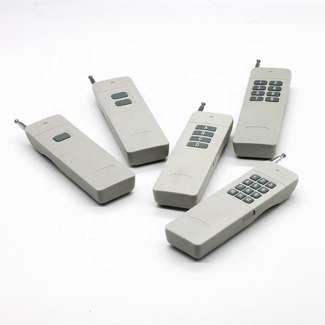 12 Keys RF 433Mhz Long Distance 3000 Meter Remote Controls for Water Pump Electric Motor LED Lamp Long Range Control