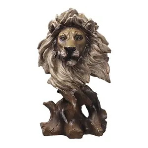 Feng Shui Dekor Reichtum Wohlstand Paar Fu Foo Hunde Guardian Resin Lion Statuen