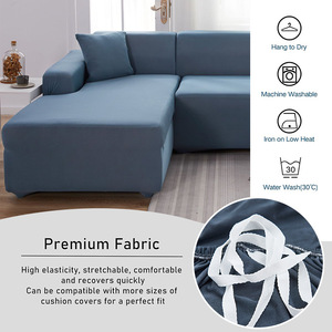 Housse <span class=keywords><strong>de</strong></span> <span class=keywords><strong>canapé</strong></span> universelle extensible en polyester couleur unie, style impérial nordique, pour toutes les saisons, ensemble complet <span class=keywords><strong>de</strong></span> <span class=keywords><strong>housses</strong></span> <span class=keywords><strong>de</strong></span> coussin <span class=keywords><strong>de</strong></span> <span class=keywords><strong>canapé</strong></span> - Product Image 5