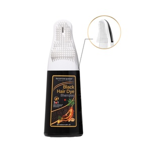 Tinte de Cabello Negro Natural al por Mayor de Fábrica OEM, Crema Permanente a Base de Hierbas, Coloración Instantánea para el Cabello, Cubre las Canas, Sin Amoníaco - Product Image 4