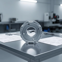 Boîtier de bride en aluminium usiné sur mesure par CNC, pièces de rechange mécaniques usinées par tournage et fraisage CNC, composants de machines industrielles OEM ODM