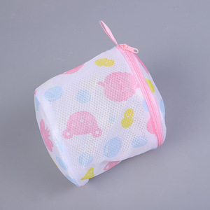 Petit motif floral imprimé maille épaissie sac à linge polyester sous-vêtements soutien-gorge machine à laver lavage vêtements stockage spécial - Product Image 4