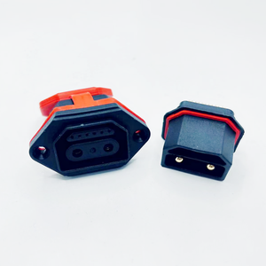 Industrial AC <span class=keywords><strong>Plug</strong></span> & <span class=keywords><strong>Socket</strong></span> Set com 50A corrente nominal de três pinos cabeça masculina para soquetes de computador - Product Image 1
