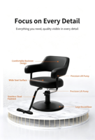 Chaise de salon de coiffure en métal au design simple et moderne, avec réglage en hauteur, rotation à 360 degrés et pompe hydraulique