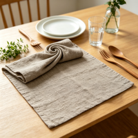 Serviettes en tissu personnalisées pour restaurant, serviettes de table réutilisables pour dîner