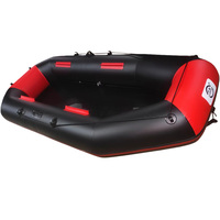 Bateau de pêche gonflable pour 3 personnes, 300 cm, en PVC, avec une conception stable, légère et durable pour le canoë-kayak