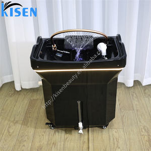 Kisen prix de gros shampooing bassin Portable tête Spa Japeness traitement des cheveux plateau sans tuyau avec réservoir de 60L lumière LED chauffage - Product Image 2