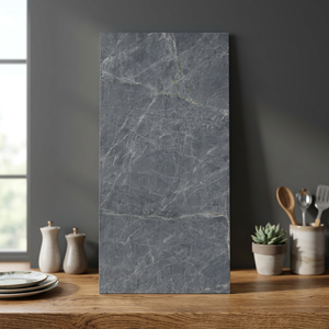 Royal Nero Luxury High Gloss Polished Glazed Porcelain Tiles 600x1200mm Premium Marble Look Floor <b>Wall</b> - Product Image 4