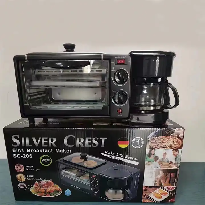 Multifunctional Toaster Electric Oven Breakfast Sandwich Maker Bread Maker  Full Automatic Coffee Machine