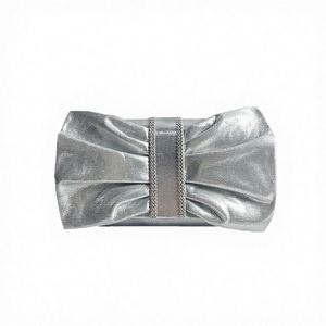 Handmade Designer <b>Silver</b> Antique Finish Brass Ladies Bridal <b>Clutch</b> Bag for Special Evenings - Product Image 2
