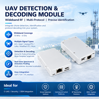 Module de détection et de décodage de drones RF 70 MHz-6 GHz, détecteur de signal UAV avec surveillance d'identification à distance, intégration système OEM C-UAS
