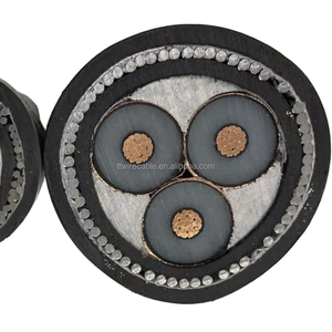 สายเคเบิล XLPE แรงดันไฟฟ้าต่ำ3เฟส4แกน <span class=keywords><strong>IEC</strong></span> <span class=keywords><strong>60502</strong></span> 600/1000V หุ้มฉนวนพีวีซีสายทองแดงที่มีความยืดหยุ่น YJV22-0.6/1Kv - Product Image 2