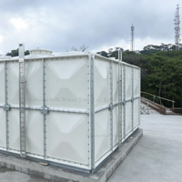 Réservoir d'eau municipal en composite de fibre de verre SMC isolé, garantie 1 an, qualité alimentaire, marque Huili, pour projets en zone côtière