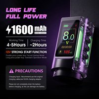 Machine à tatouer sans fil professionnelle XNET KP 1600mAh avec course réglable de 2,0 à 4,2 mm pour les artistes débutants, art corporel