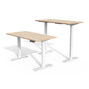 Shituo Electric Height Adjustable Desk Solid Wood Rectangle Dual Motor Standing Desk Home <b>Office</b> <b>Computer</b> Desk - Product Image 1