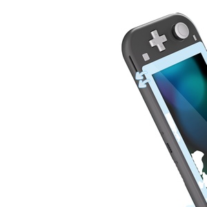 Film protecteur d'écran en verre trempé transparent HD avec bord bleu pour console Nintendo Switch Lite - Product Image 4