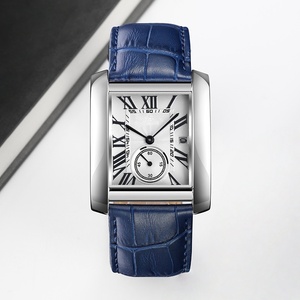 Reloj de Pulsera de Cuero Genuino de Lujo para Mujer, Diseño Cuadrado Mini, Esfera de Azúcar, Estilo Retro Minimalista Versátil, Venta Directa de Fábrica - Product Image 3