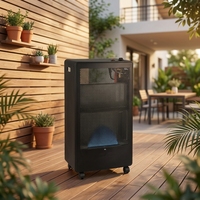 Chauffage infrarouge haute puissance avec thermostat réglable, protection contre la surchauffe et la basculation, construction métallique, couverture de 500 à 999 pieds carrés, économe en énergie