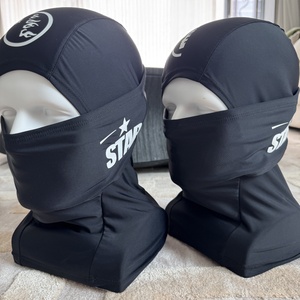 ต้องมีหน้ากากสำหรับกีฬากลางแจ้งในฤดูหนาว เช่น ปั่นจักรยาน ปีนเขา และเล่นสกี  หน้ากากไหมพรมถักสีดำคุณภาพสูง แฟชั่น - Product Image 2