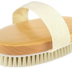 Accesorios de Baño OEM, Cepillo de Ducha de Madera con Correa Antideslizante y Fácil Limpieza - Product Image 3