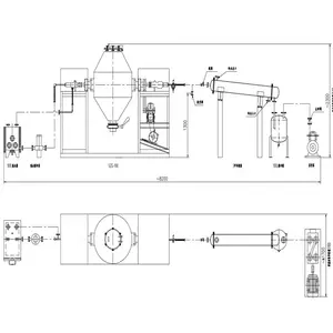 Szg Fabrik preis Rotations trommel trockner Doppelkegel-Rotations vakuum trockner