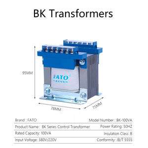 Fato BK loạt máy công cụ điều khiển máy biến áp 25va-5000va 50/60Hz Chất lượng cao điều khiển máy biến áp - Product Image 6