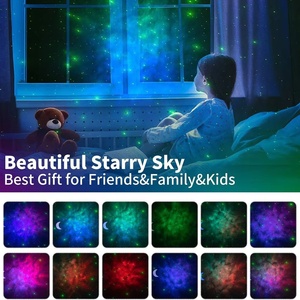 Hot wifi thông minh Led Laser cho Galaxy chiếu âm nhạc ánh sáng ban đêm ngắn ném trang trí nội thất đèn không dây ứng dụng điều khiển bầu trời đầy sao mặt trăng - Product Image 2