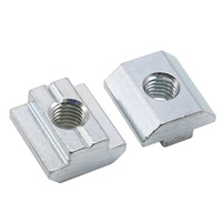 Zinc nickelé M4 M5 M6 M8 T bloc écrous carrés T-Track attache coulissante pour norme européenne 20 30 40 45 profilé en aluminium