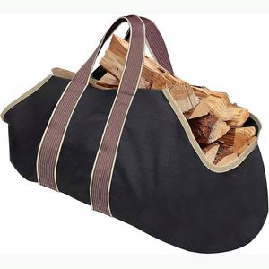 Échantillon gratuit du sac de transport de bois de chauffage de bûche de qualité supérieure de Factory Direct avec poignées et sangle de sécurité - Product Image 1