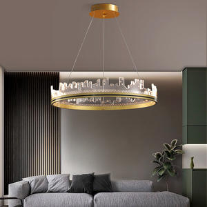 โคมไฟเพดาน LED สไตล์นอร์ดิกมินิมอลทันสมัย ใช้ไฟ AC ดีไซน์สร้างสรรค์ หรูหรา ปรับความสูงได้ ถนอมสายตา เหมาะสำหรับห้องนั่งเล่นและห้องนอน - Product Image 5