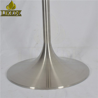 SS # Base de table en acier inoxydable 304 brossé, style trompette/tulipe, pour bar, café, salle à manger, bistrot, bière, conférence