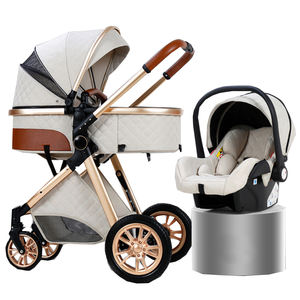 Fournisseur chinois de poussettes de luxe pour bébés, vente directe, poussette 3 en 1 avec siège surélevé - Product Image 6