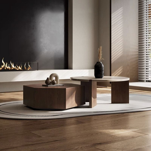 Side <strong>Table</strong> Simple Shaped Living Room Terrazzo <strong>Walnut</strong> <strong>Coffee</strong> <strong>Table</strong> Nordic Style Natural Customize Modern Luxury <strong>Coffee</strong> <strong>Table</strong> Wood - Product Image 2