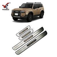Pour Toyota Prado Land Criuser LC250 portes seuil de porte de voiture garde plaque de protection protecteur Kit de moulage accessoires de voiture 4 pièces/ensemble