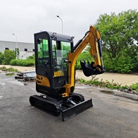 Mini-excavatrice à chenilles de 1,5 tonne à livraison rapide, machine de terrassement pour location et revente