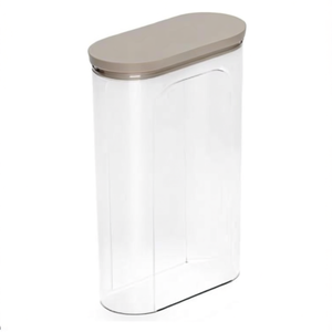 Barattolo plastica (2,8Lt) TOSCA porta cereali con dosatore <b>Tortora</b> 55030 - Product Image 2