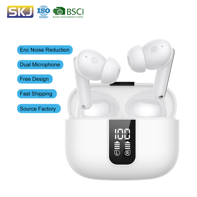 Wireless TWS Earbuds 5.4 for JL Chipset Noise Cancelling Hi-Fi Sound IPX-4 Waterproof Digital Display In-Ear Stereo