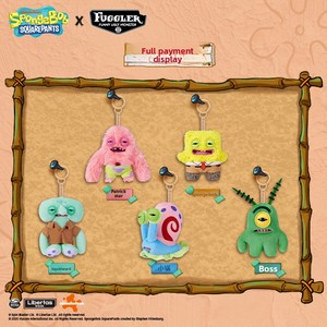 Portachiavi Blind Box in Peluche Collezionabile SpongeBob: Mostro Dentato, Patrick, Squiddi, Gary, Plankton - Ciondolo per Borsa - Product Image 3