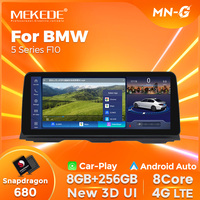 Navifly 12.3 pouces Android 13 écrans de lecteur vidéo de voiture pour BMW série 5 F10 CIC NBT système 8 + 256G moniteur stéréo de voiture
