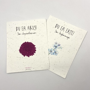 Tarjeta de Semillas Biodegradable de Papel Especial con Semillas Recicladas de Girasol y Menta para <span class=keywords><strong>Cultivar</strong></span>, Ideal para el Día de Acción de Gracias - Product Image 1