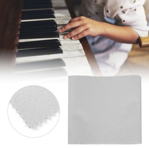 Housse anti-poussière en flanelle douce de qualité pour clavier de <span class=keywords><strong>piano</strong></span>, tissu anti-décoloration gris - Product Image 3