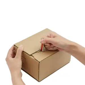 Wholesale Easy Tear Adhesive Zipper Shipping Box Self Sealing Postal Box Packaging With Logo Cardboard Box For Gift Mailing