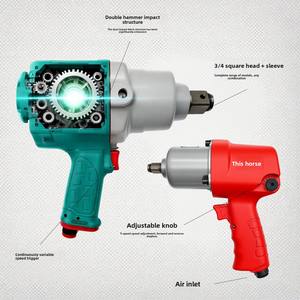 مفتاح ربط هوائي احترافي عالي العزم من سبائك الألومنيوم بعزم دوران أقصى 2500 نيوتن متر وقدرة تثبيت مسامير M30 أداة إصلاح السيارات صنع في الصين - Product Image 4