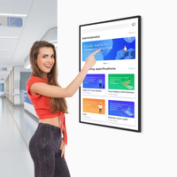 Écran tactile LCD intelligent Android à cadre ultra-fin de 32, 43, 50, 55 pouces, affichage numérique mural sans fonction tactile