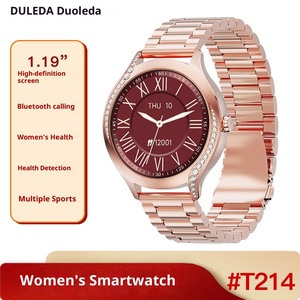 <span class=keywords><strong>Montre</strong></span> connectée Android T214 étanche IP68 avec écran IPS, bracelet en silicone, surveillance de la fréquence cardiaque et du sommeil, design tendance pour femmes - Product Image 5