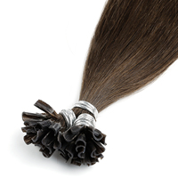 Ekstensi Rambut U Tip Langsung dari Pabrik KSWIGS, 100% Rambut Manusia Virgin Remy, Kutikula Tertata Rapi, Tidak Rontok, Untuk Salon dan Grosir