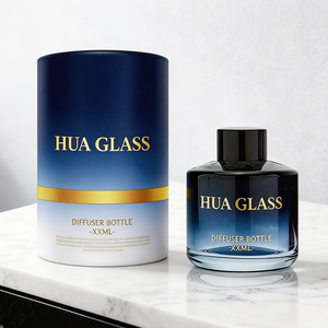 Flacone in Vetro Vuoto da 200ml per Oli Essenziali, Sfumato Blu, Grande Capacità, Diffusore a <span class=keywords><strong>Bastoncini</strong></span> Romantico con <span class=keywords><strong>Bastoncini</strong></span> Inclusi - Vendita all'Ingrosso - Product Image 2