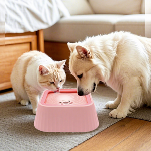 Spill-Proof Automatic Manual Plastic Dog <b>Cat</b> Water Bowl No Splash Eco-Friendly Quadrate Shape Customizable Logo Pet <b>Feeder</b> - Product Image 1