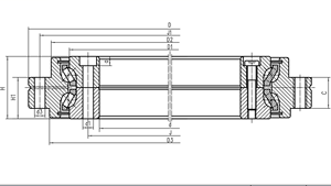 Bantalan meja putar mesin CNC, cincin putar model rol silang, bantalan meja putar <span class=keywords><strong>RADIAL</strong></span> aksial, konstruksi pertanian - Product Image 6