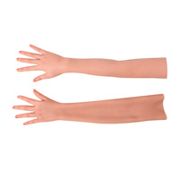 Guantes de Mano Femeninos para Disfraz de Travesti, para Cubrir Cicatrices, con Textura de Piel Altamente Simulada, Prótesis para Cubrir Cicatrices en el Brazo